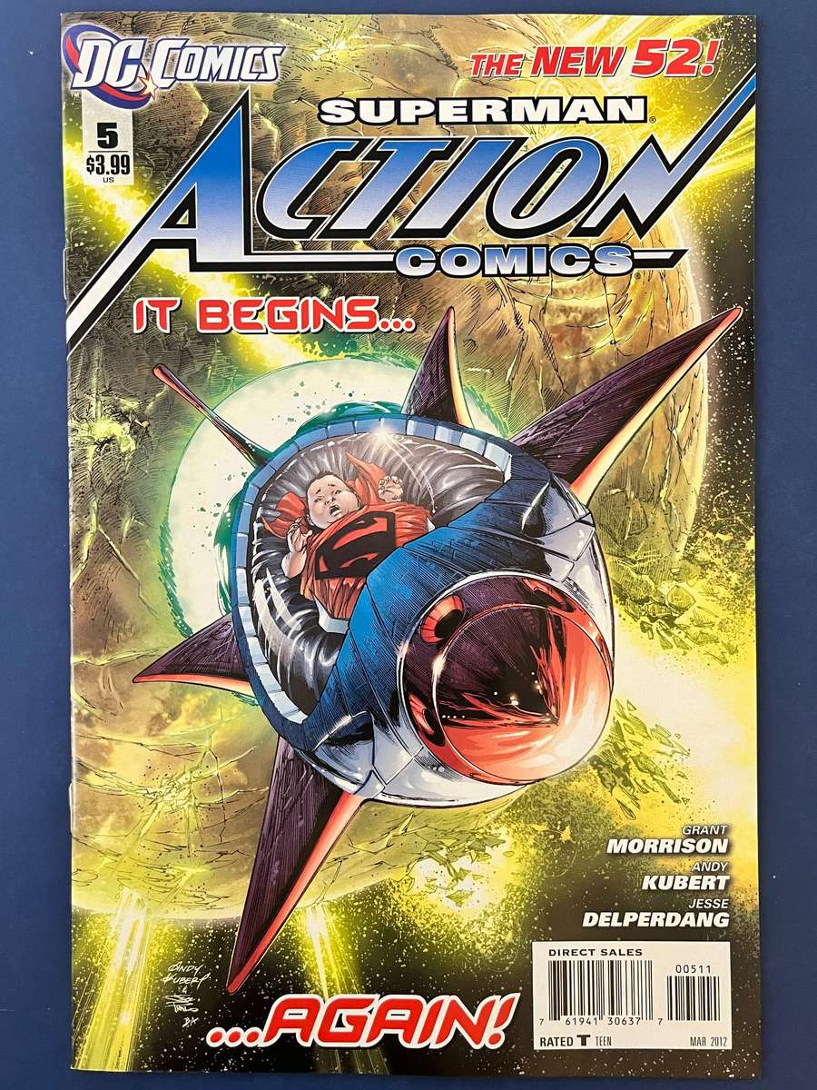  Superman Action Comics #5 The New 52 Baby Superman Rocket Origin Issue