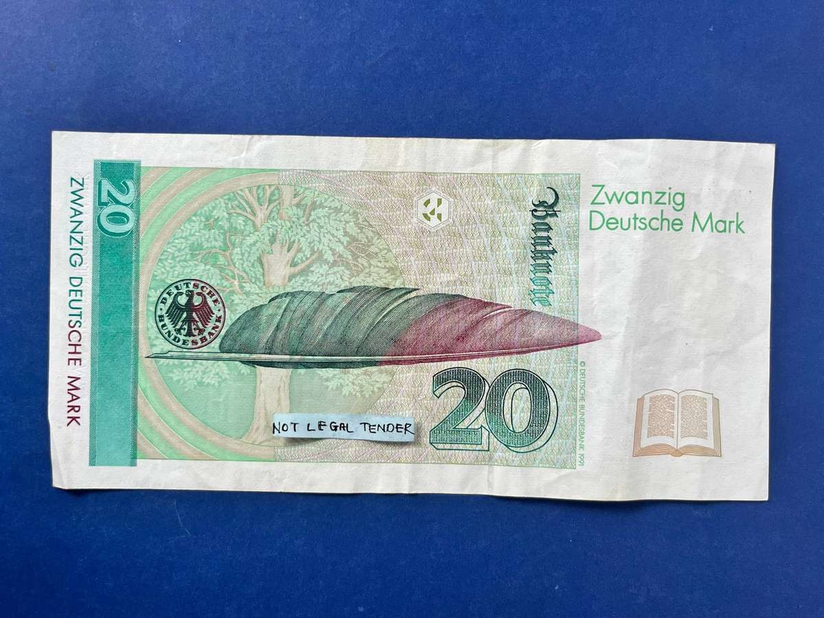 Germany 20 Deutsche Mark Deutsche Bundesbank 1993 Banknote