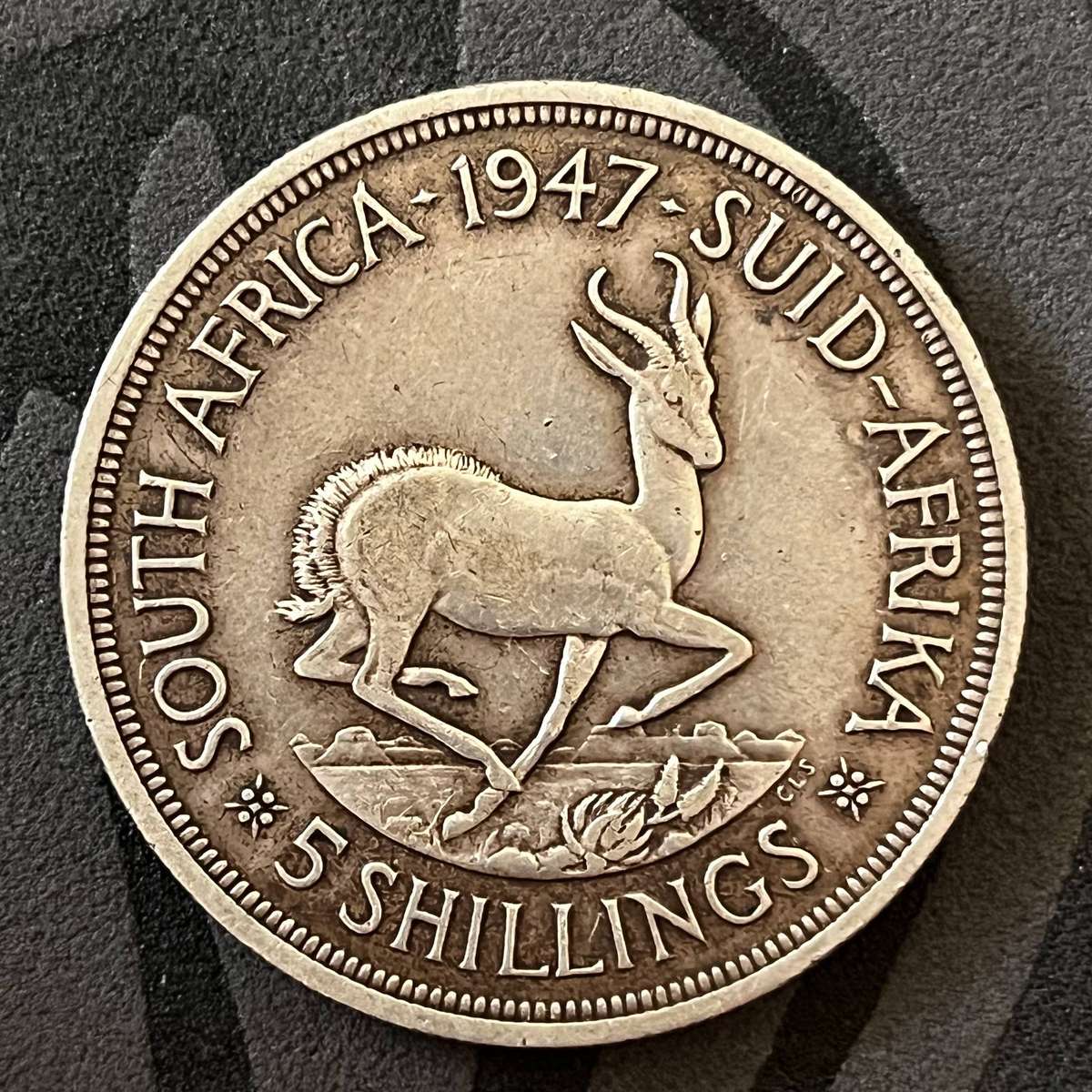  South Africa  5 Shillings (Crown) 1947 | First Issue | Silver | George VI