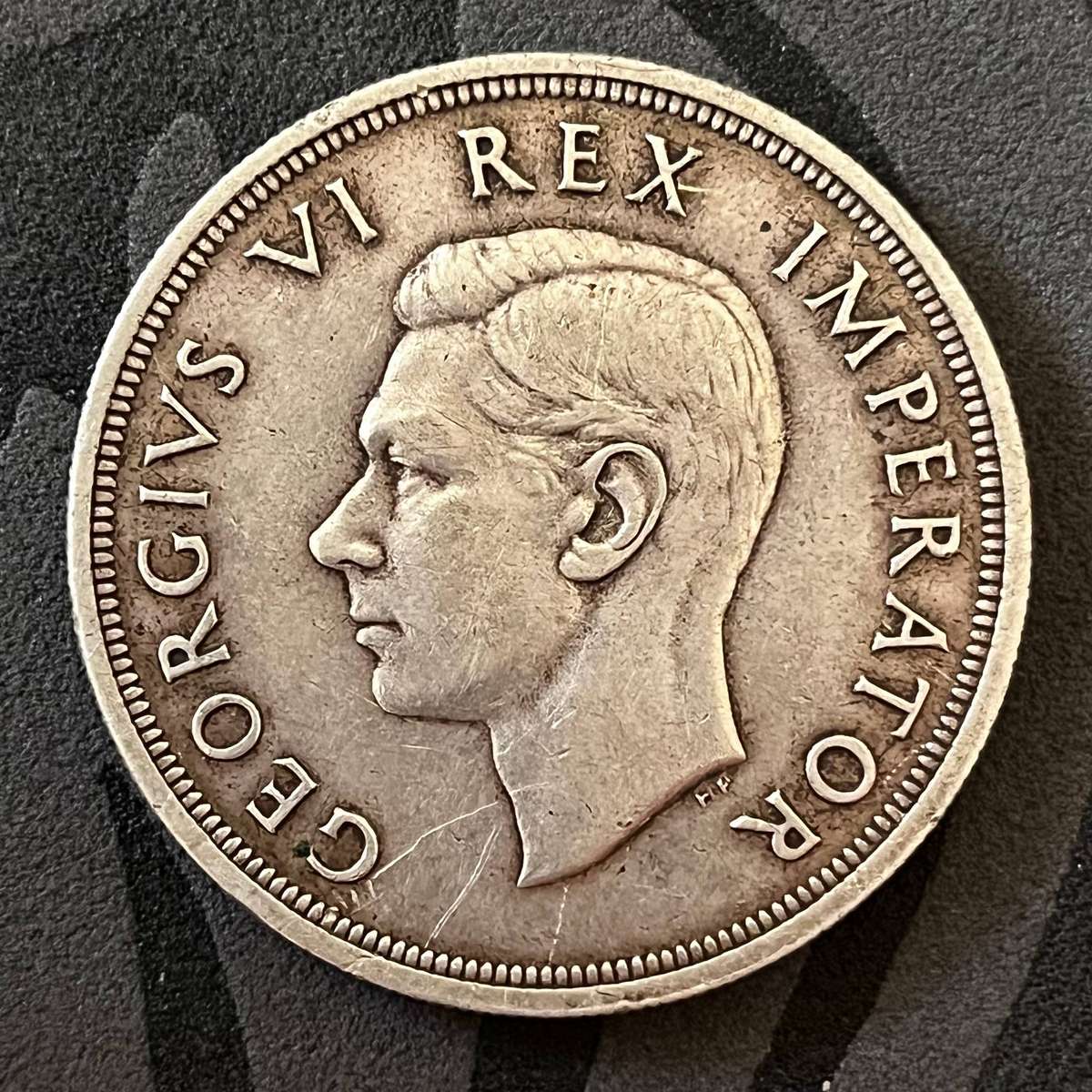  South Africa  5 Shillings (Crown) 1947 | First Issue | Silver | George VI