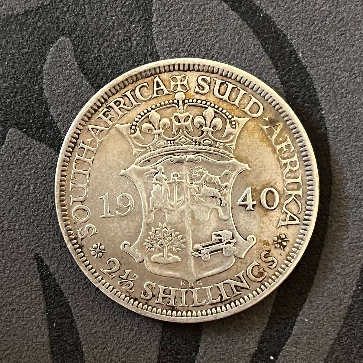  South Africa  1940 Half Crown (2½ Shillings) | George VI | 80% Silver