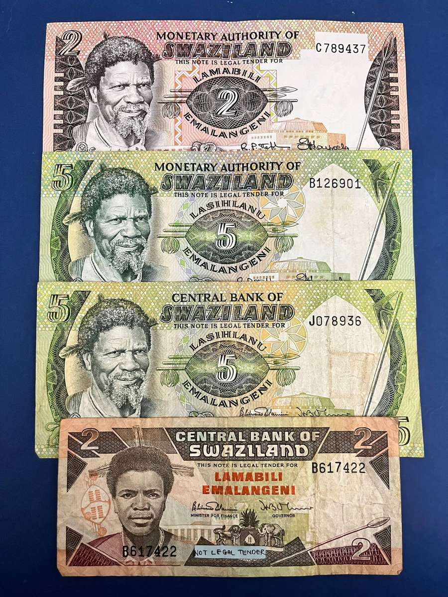 Swaziland Emalangeni Banknote Lot x4