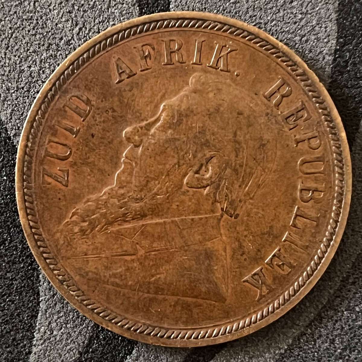  South African Republic (ZAR)  1 Penny 1898