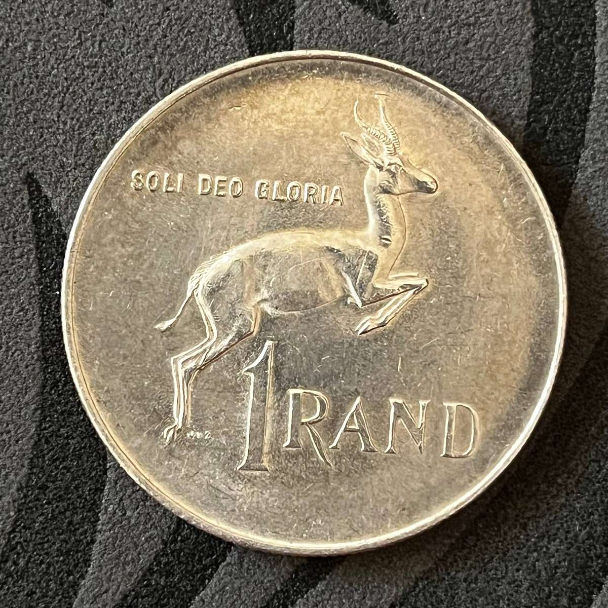  Republic of South Africa  Silver R1 (1 Rand)  1966