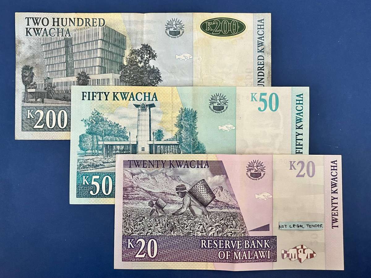 Malawi Kwacha Banknote Set 20, 50 & 200 Kwacha