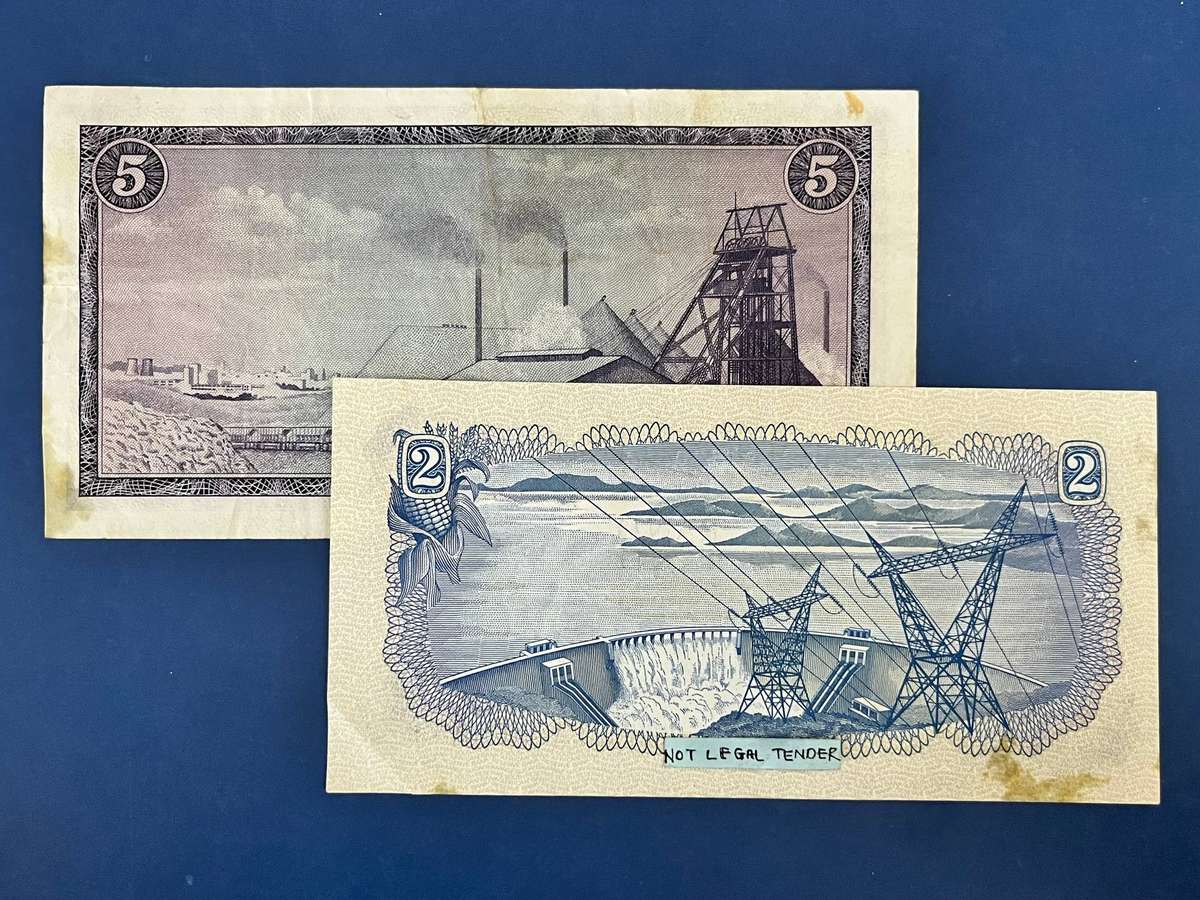 T.W. de Jongh R2 & R5 Banknote Pair
