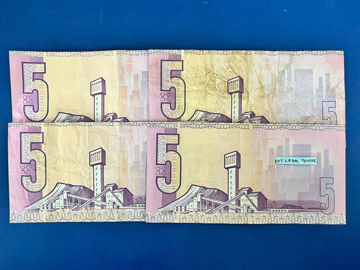 GPC de Kock  R5 Banknote x 4