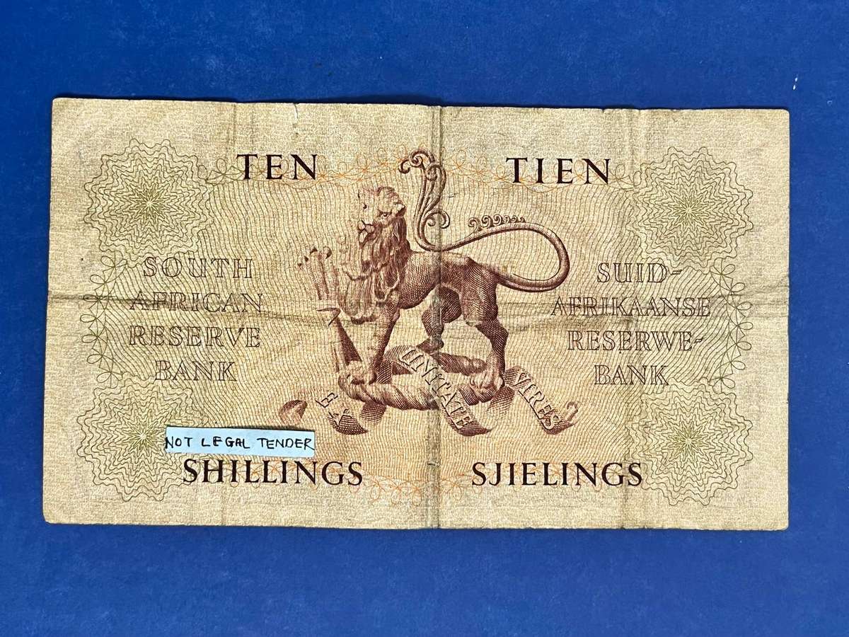 South African Reserve Bank 1 Shilling Banknote  MH de Kock
