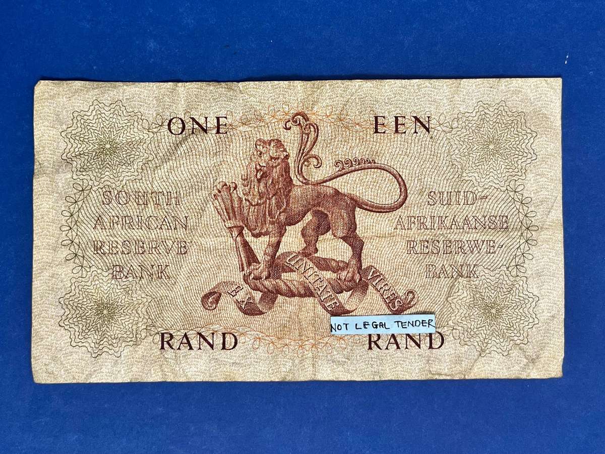 South African Reserve Bank 1 Rand Banknote  G. Rissik