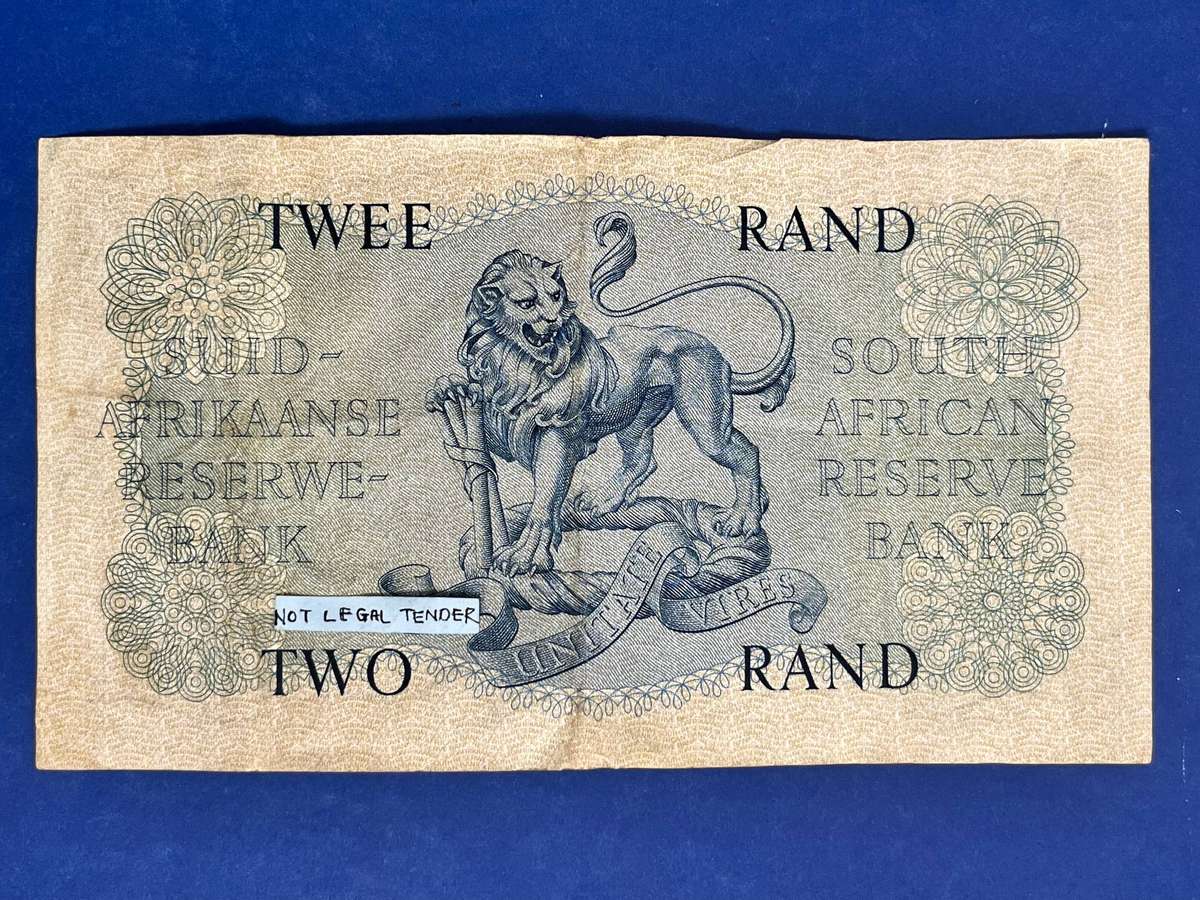 South African Reserve Bank 2 Rand Banknote  M.H. de Kock