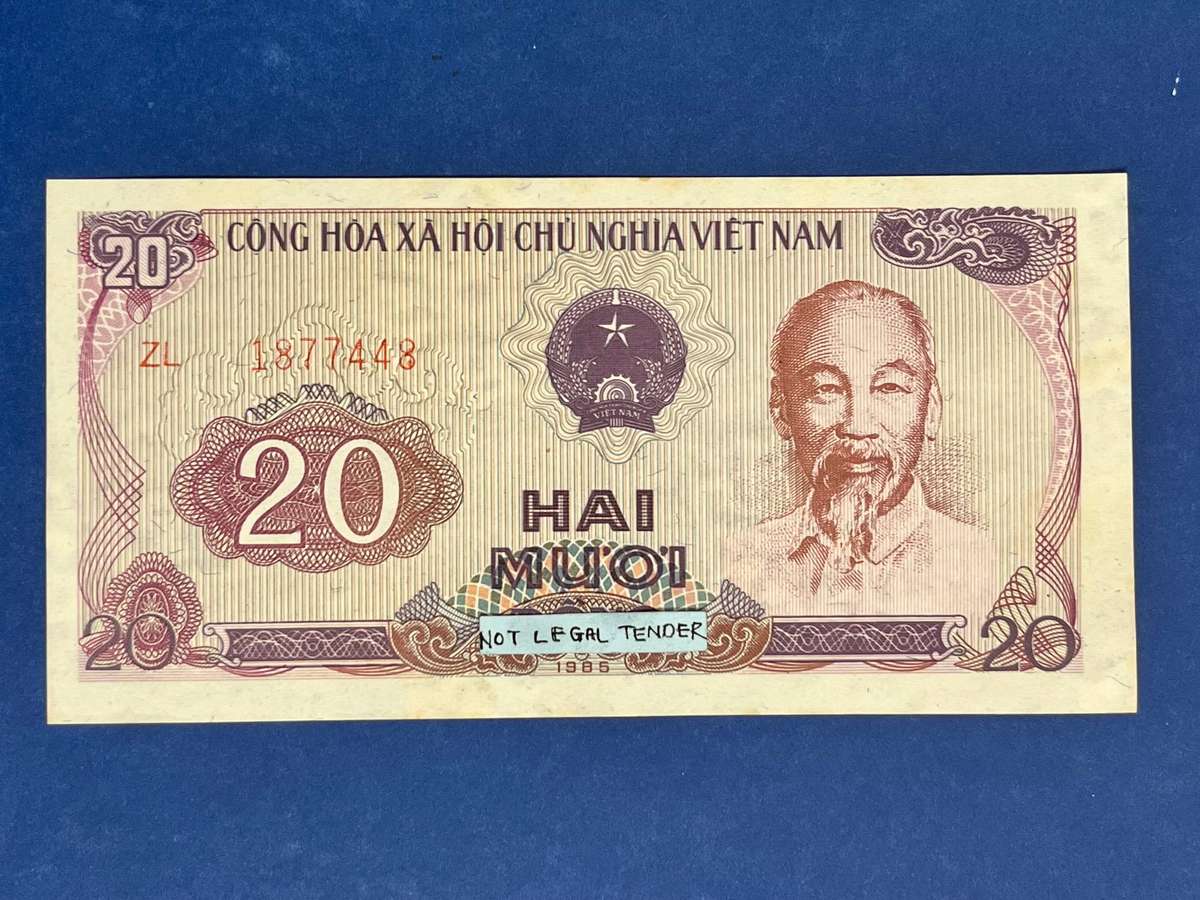 Vietnam 20 Dong Banknote 1985 Issue
