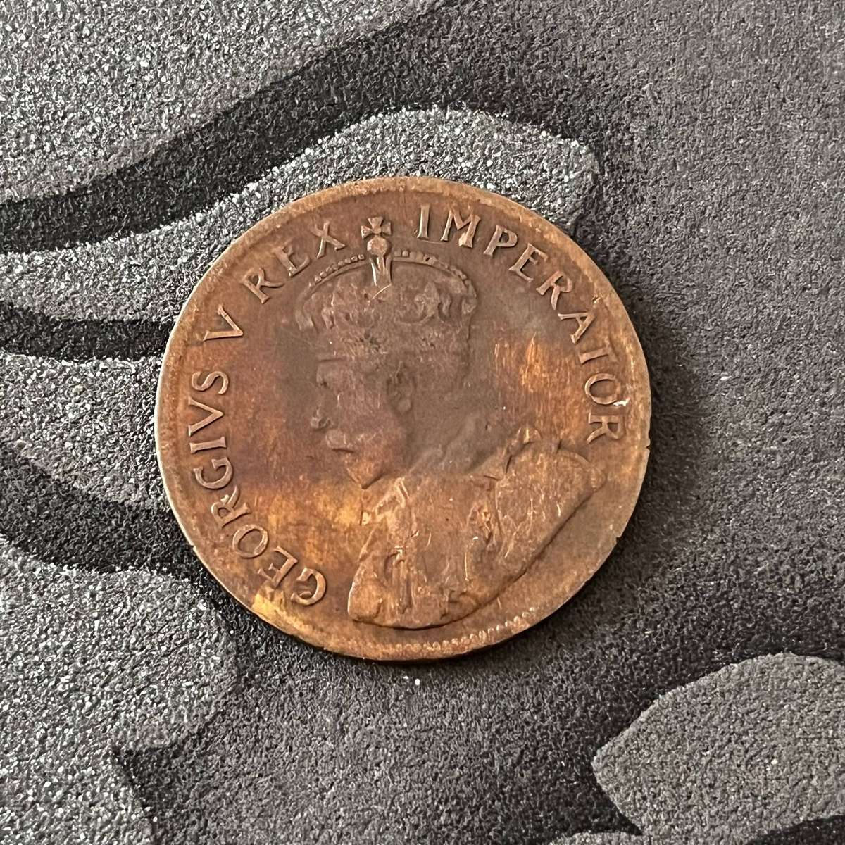 Zuid Afrika 1 Penny 1929  George V  Bronze Coin