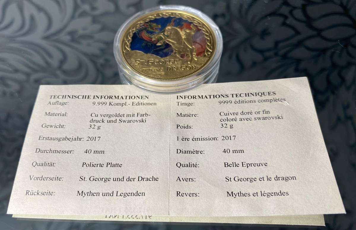 St George and the Dragon  Myths & Legends Proof Coin (2017)