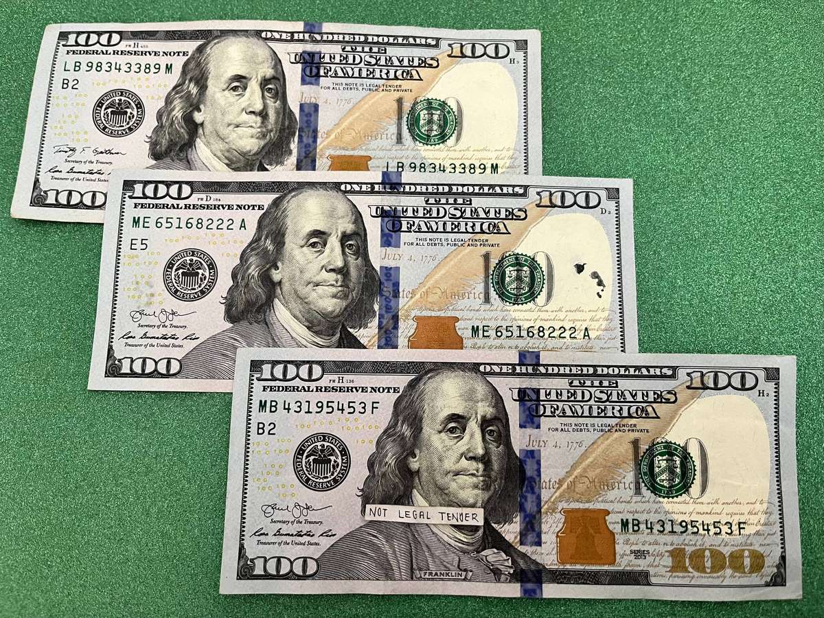  United States $100 Banknote Trio Set  3 Modern Federal Reserve Notes