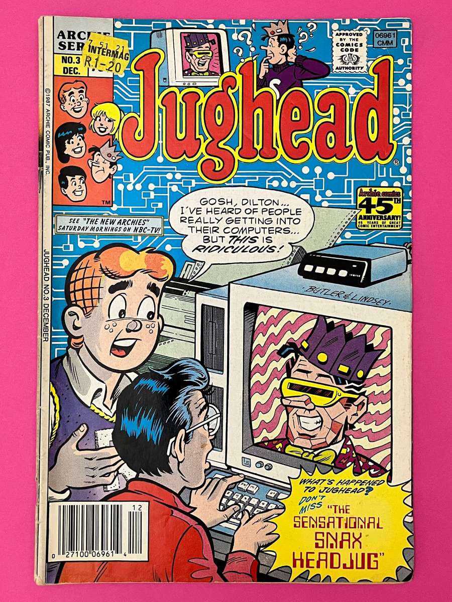 Jughead #3 December 1987 Computer Cover Archie Comics