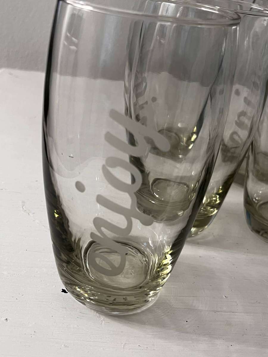  Wimpy Promotional Drinking Glasses  Complete Set of 6 | Restaurant Issue