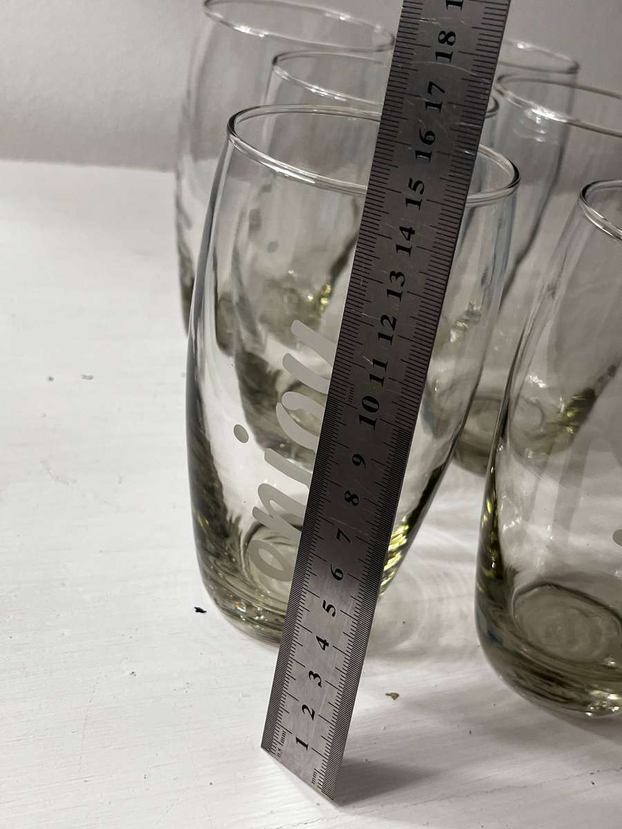  Wimpy Promotional Drinking Glasses  Complete Set of 6 | Restaurant Issue