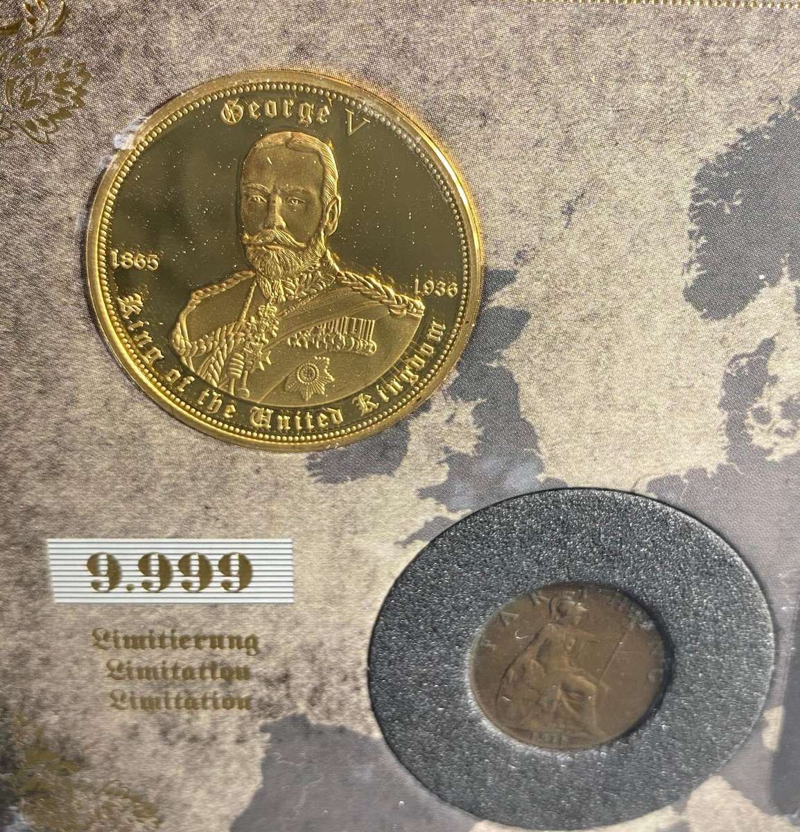 King George V & Coin of the War Force  Proof Collectors Coin (2014)