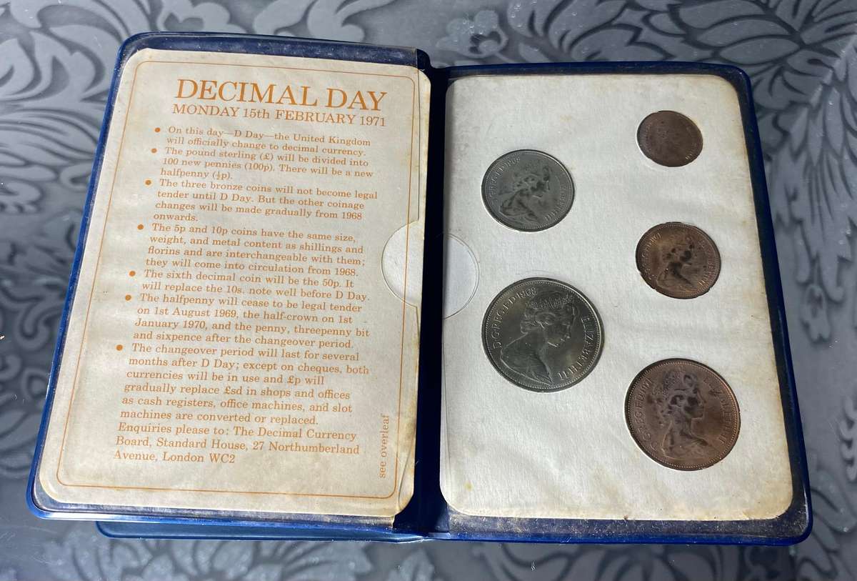 Britains First Decimal Coins  1971 Set