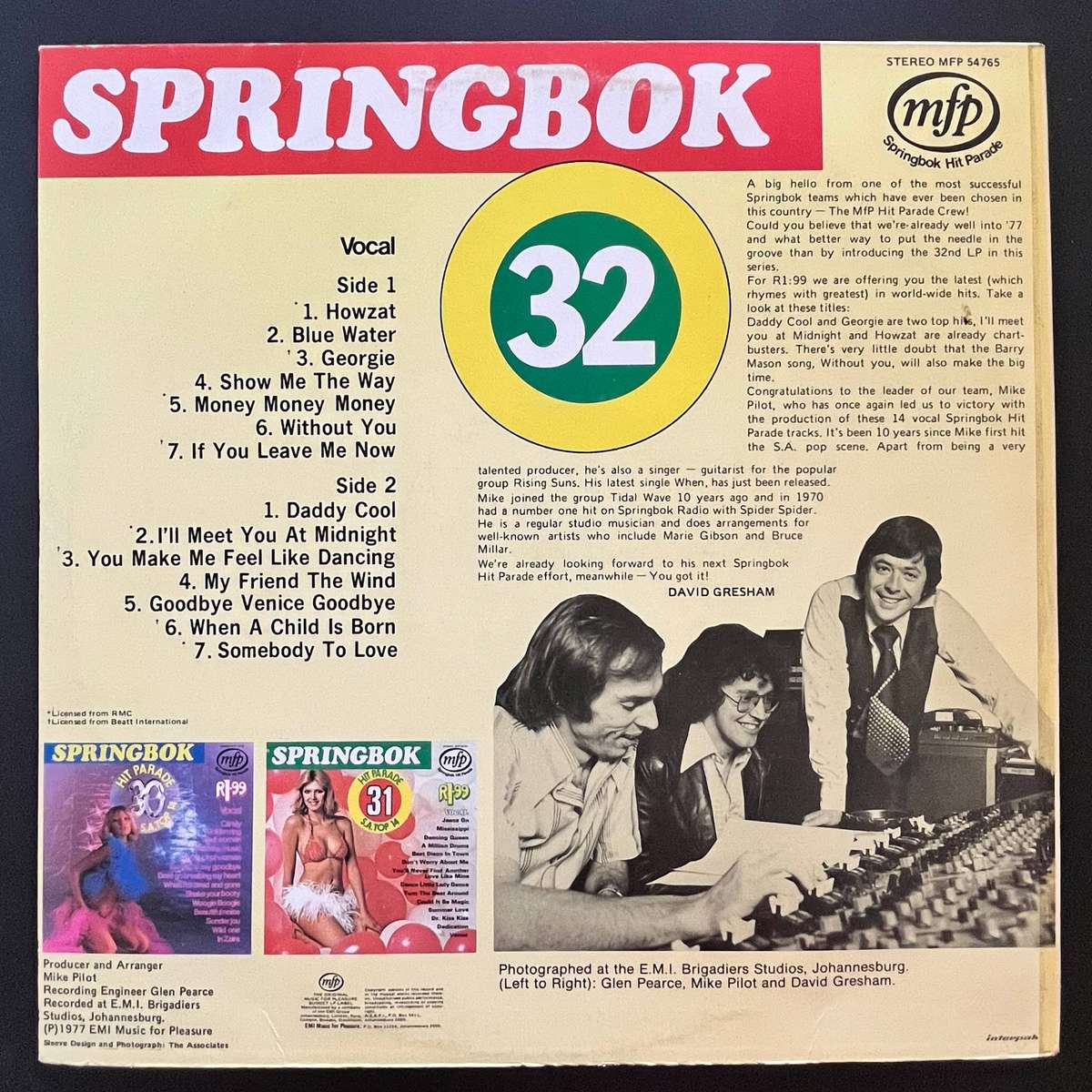Springbok Hot Parade 32 S.A. Top 14 | Vinyl LP