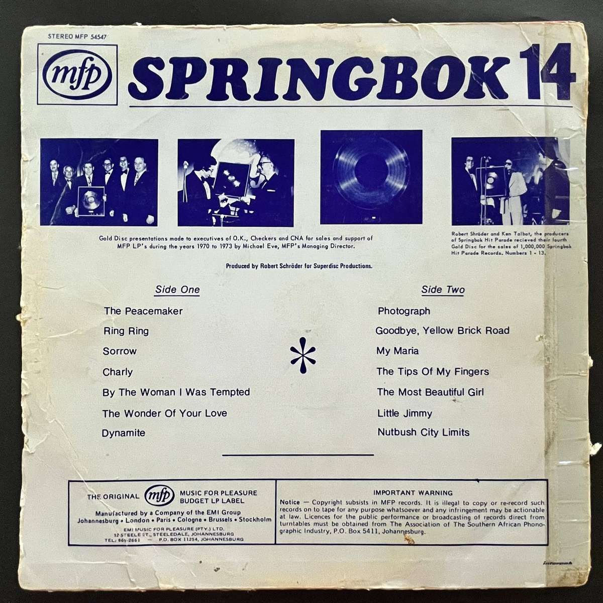 Springbok Hit Parade 14 | Vinyl LP