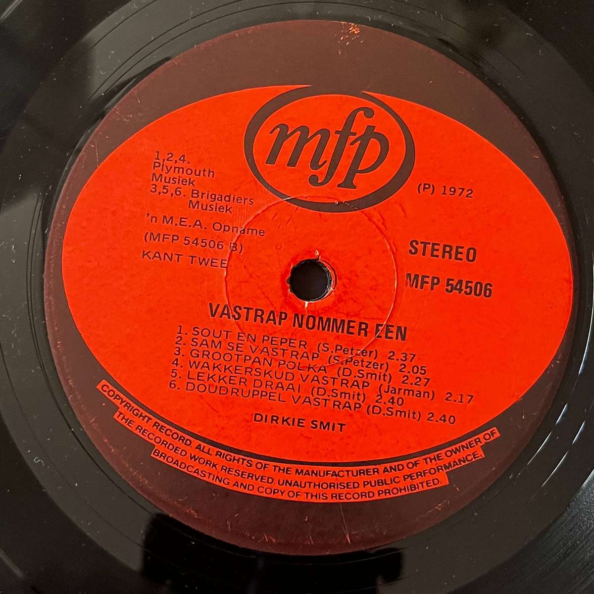 Dirkie Smit  Vastrap 1 | Vinyl LP