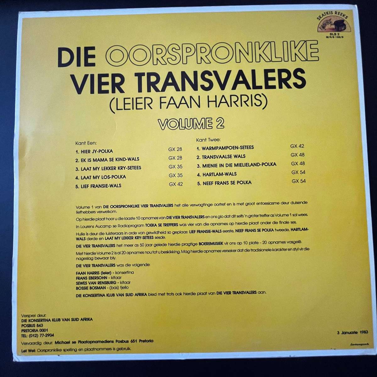 Die Oorspronklike Vier Transvalers / Die Vyf Dagbrekers | Double Vinyl LP Set (2 Records)