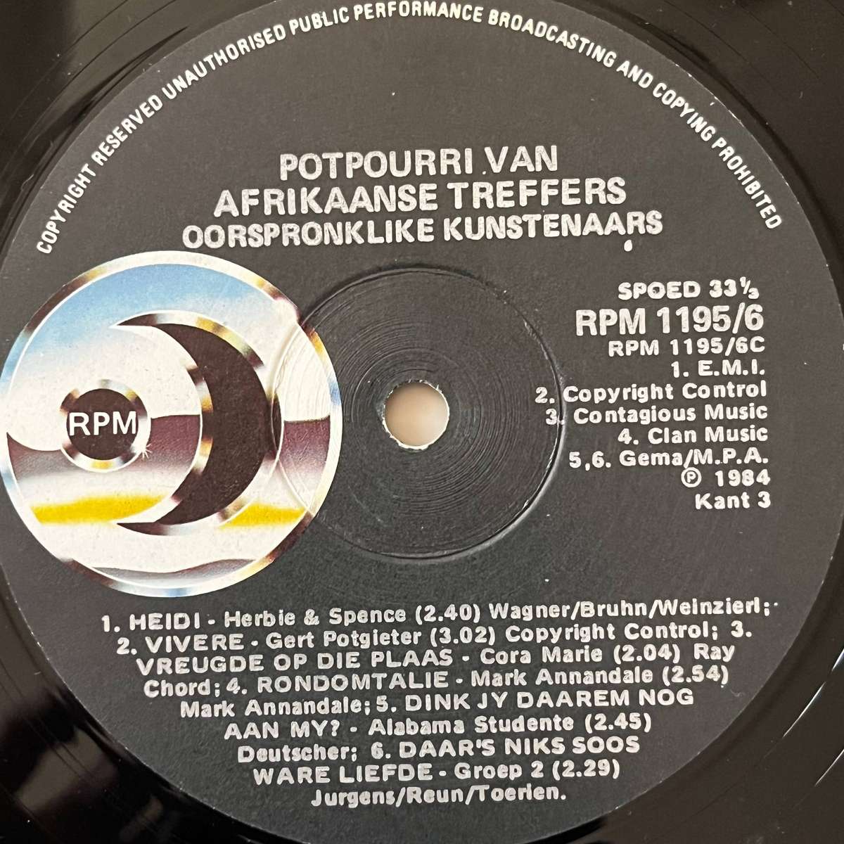 Potpourri van Afrikaanse Treffers | Double Vinyl LP (2 Records)