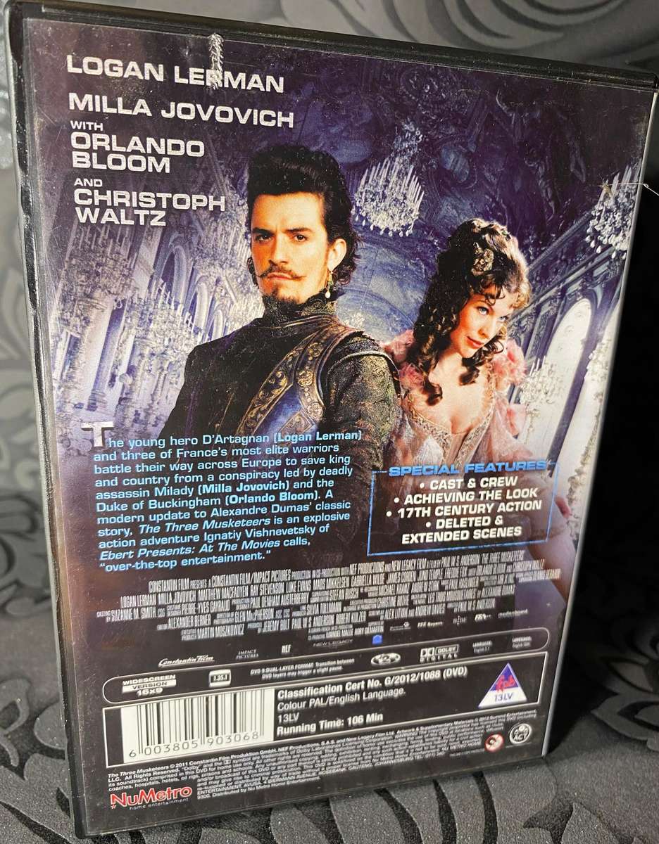 The Three Musketeers (DVD)  Action, Adventure & Classic Drama / NOT SCRATCHED