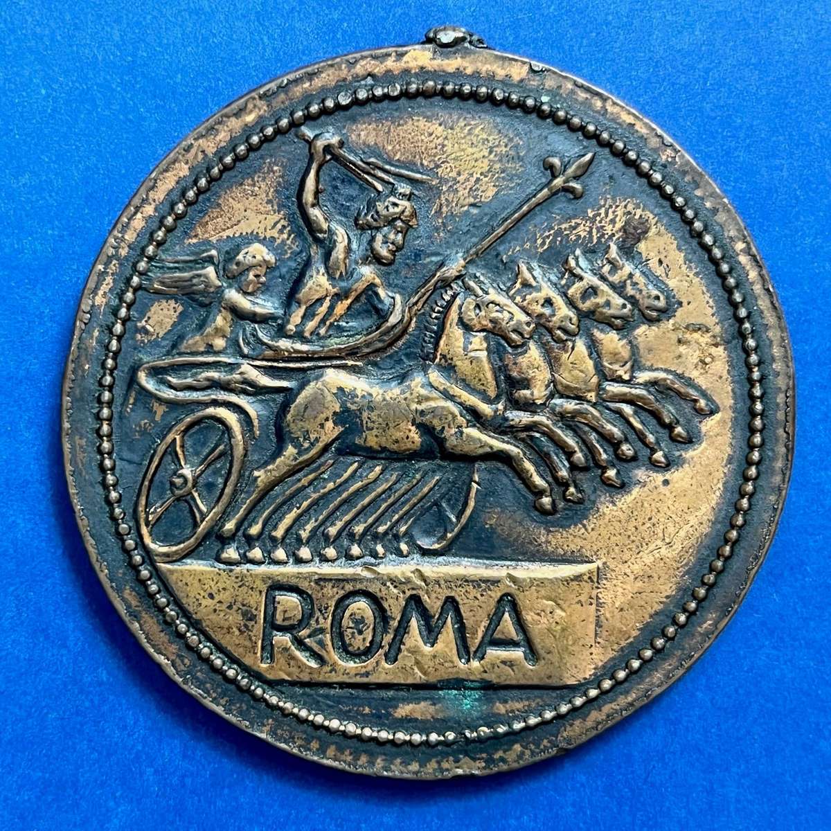  Roman Empire Hadrian Replica Medallion  Rome Souvenir Piece