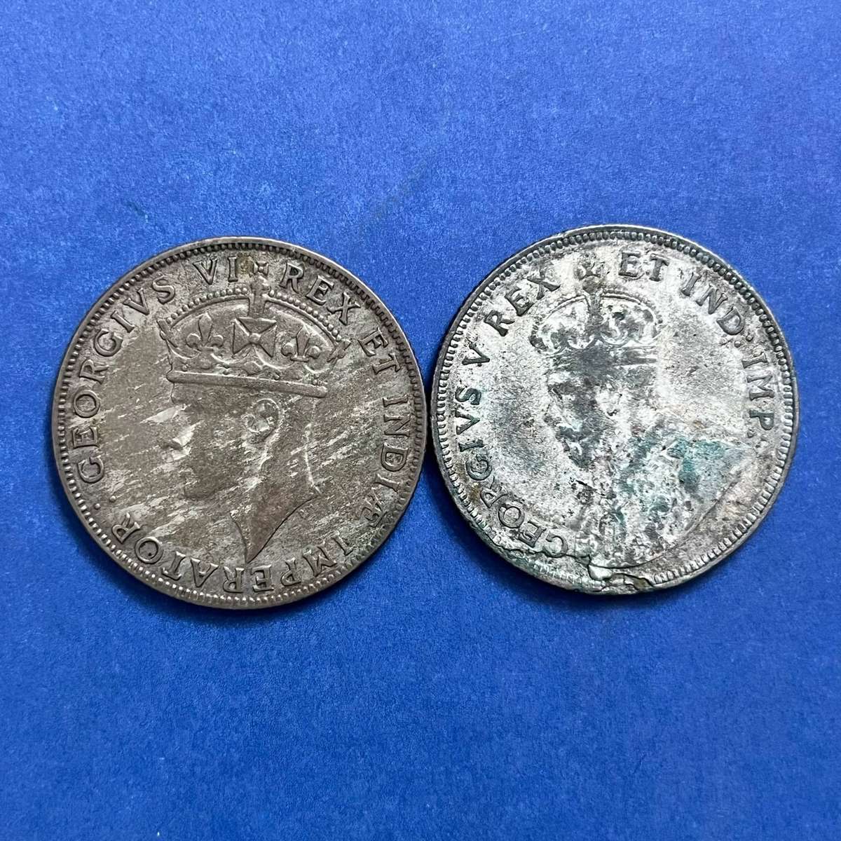  British East Africa / 1924 & 1941 1 Shilling Pair