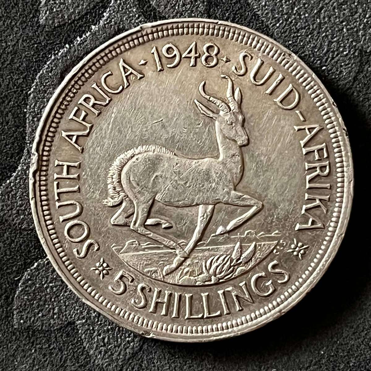  Union of SA Crown (5 Shillings)  1948 | Silver (.800)
