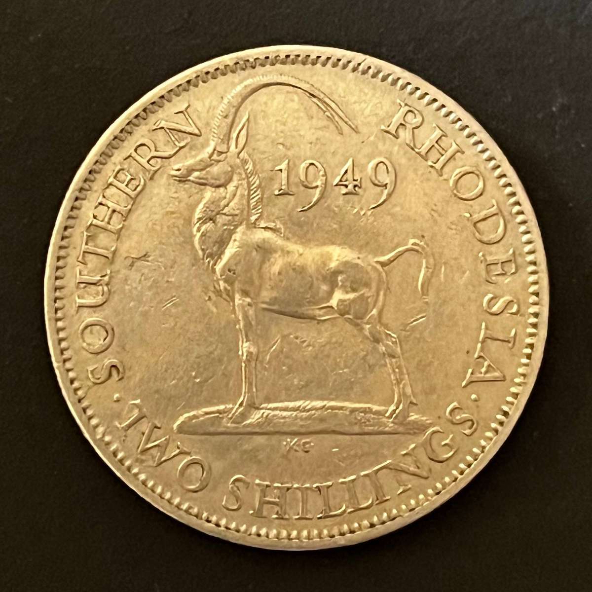  Southern Rhodesia 2 Shillings 1949