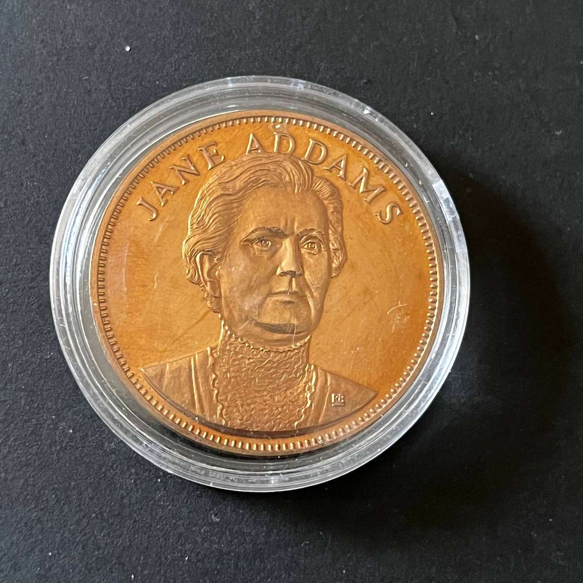  1970 Jane Addams Bronze Commemorative Medal  Great Americans Series