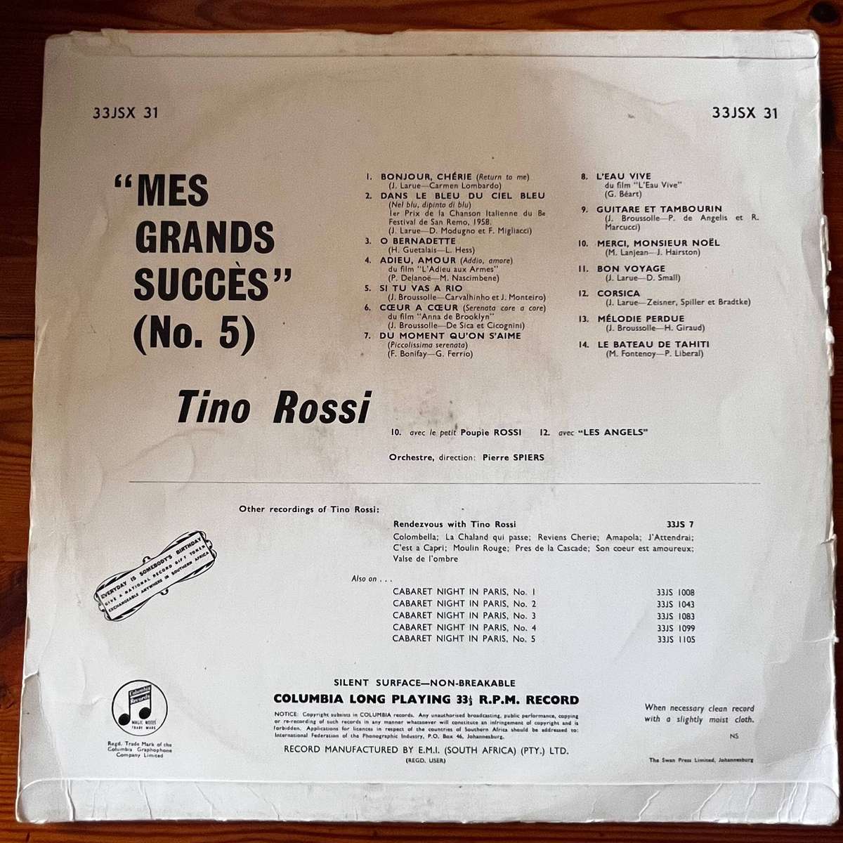 Tino Rossi no.5 | Vinyl LP