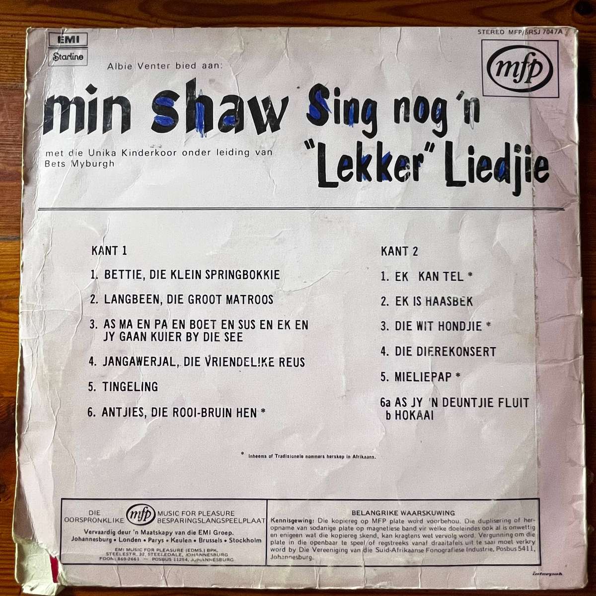 Min shaw - Sing nog 'n