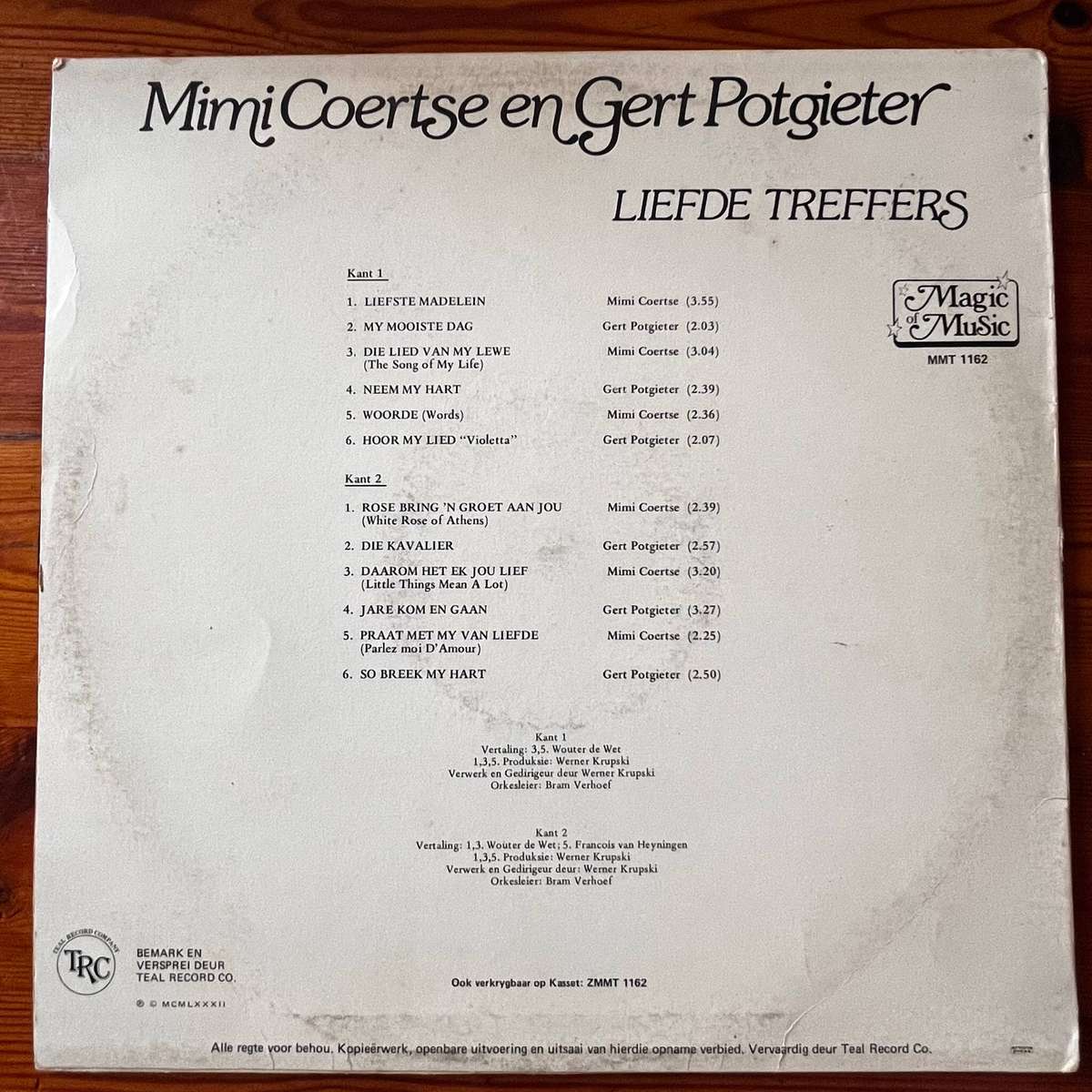 Mimi Coertse en Gert Potgiter - Liefde Treffers | Vinyl LP