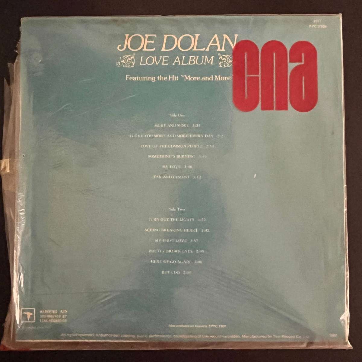 Joe Dolan - Love Album | Vinyl LP