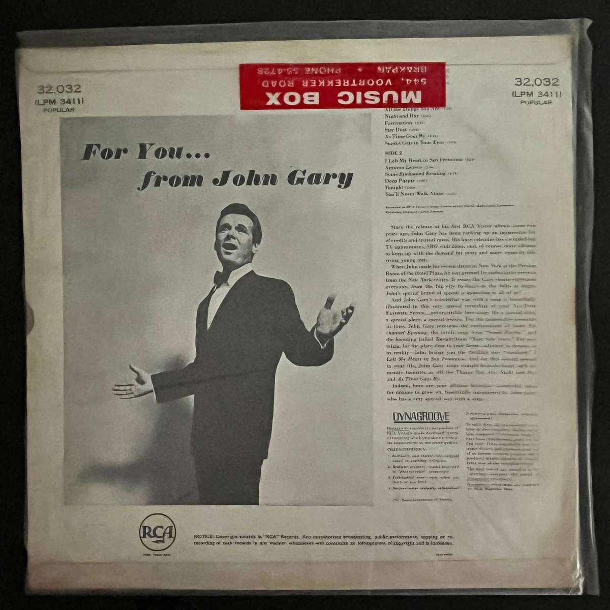 John Gary - All-Time Favourite Songs  | Vinyl LP
