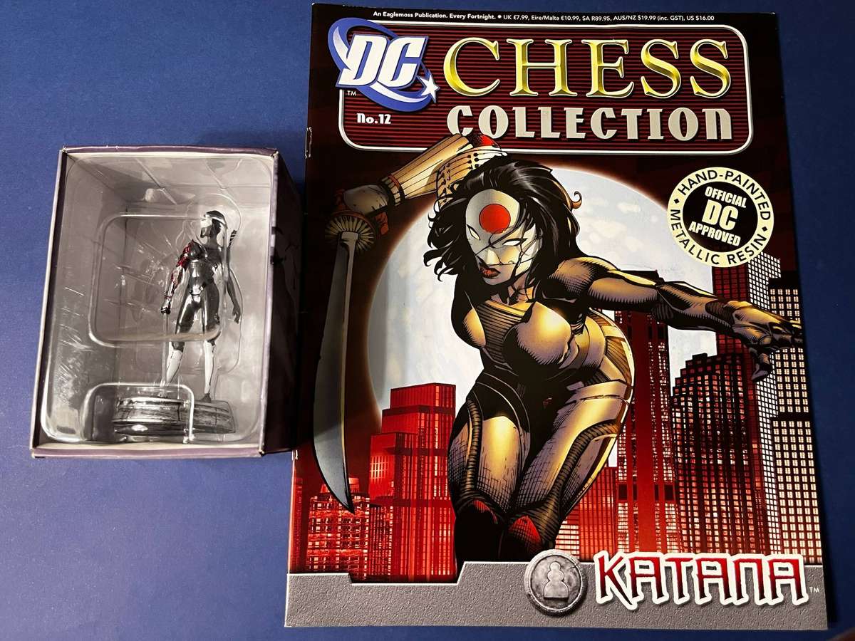  DC Chess Collection  Katana Black Pawn Figure (Issue No. 12)