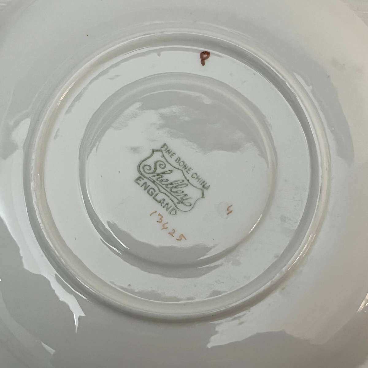  English Bone China Mixed Trio Set  Crown Staffordshire & Shelley