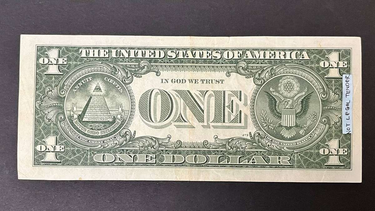  USA 1957 $1 Silver Certificate Blue Seal Banknote  Historic One Dollar Note
