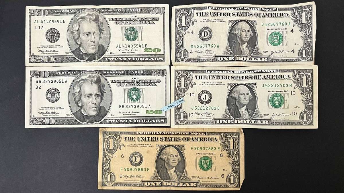  USA $43 Banknote Bundle