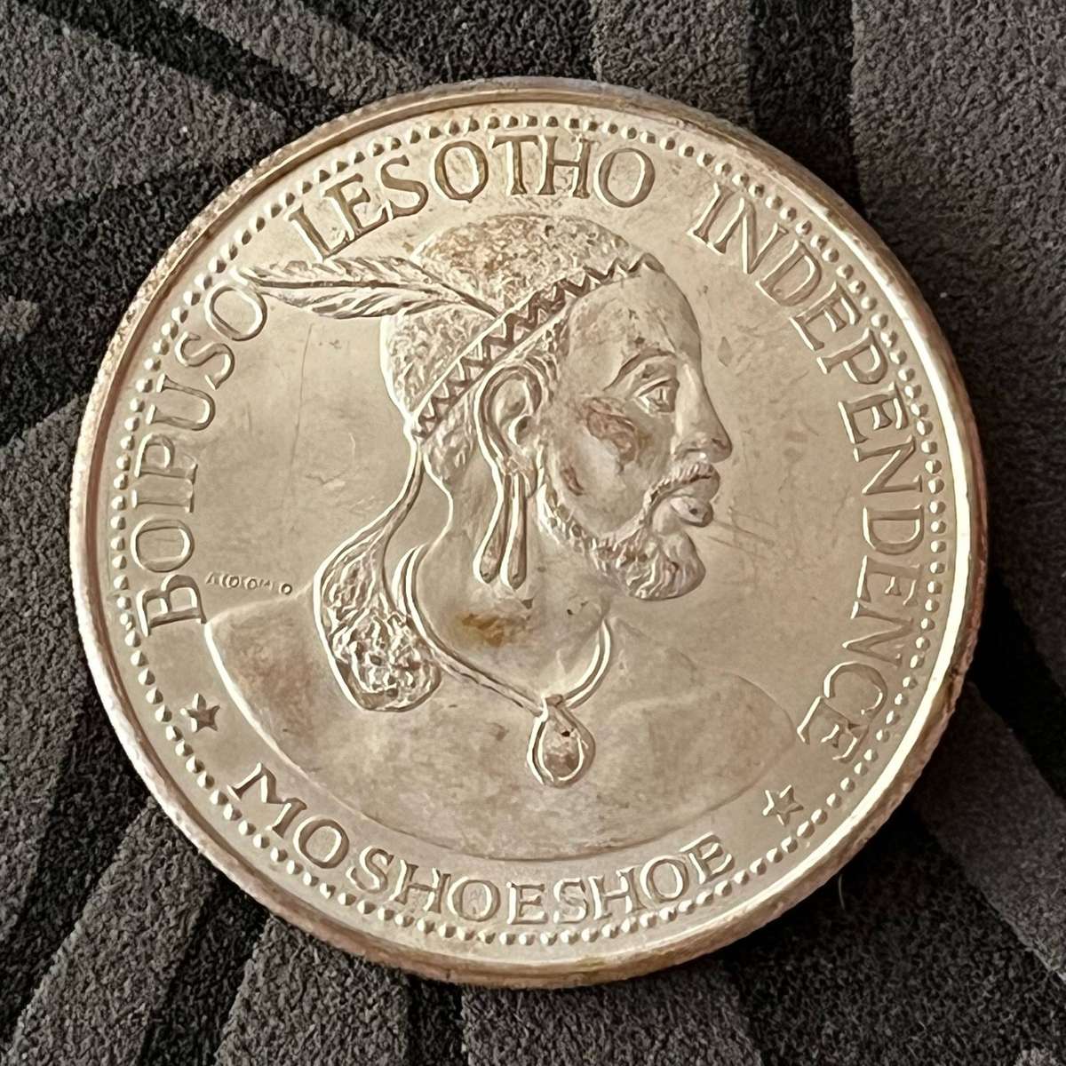  Kingdom of Lesotho  50 Licente  1966 | Silver Crown