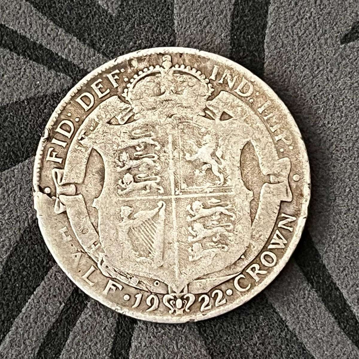  Great Britain ½ Crown  King George V (2nd Type)  Silver (.500)
