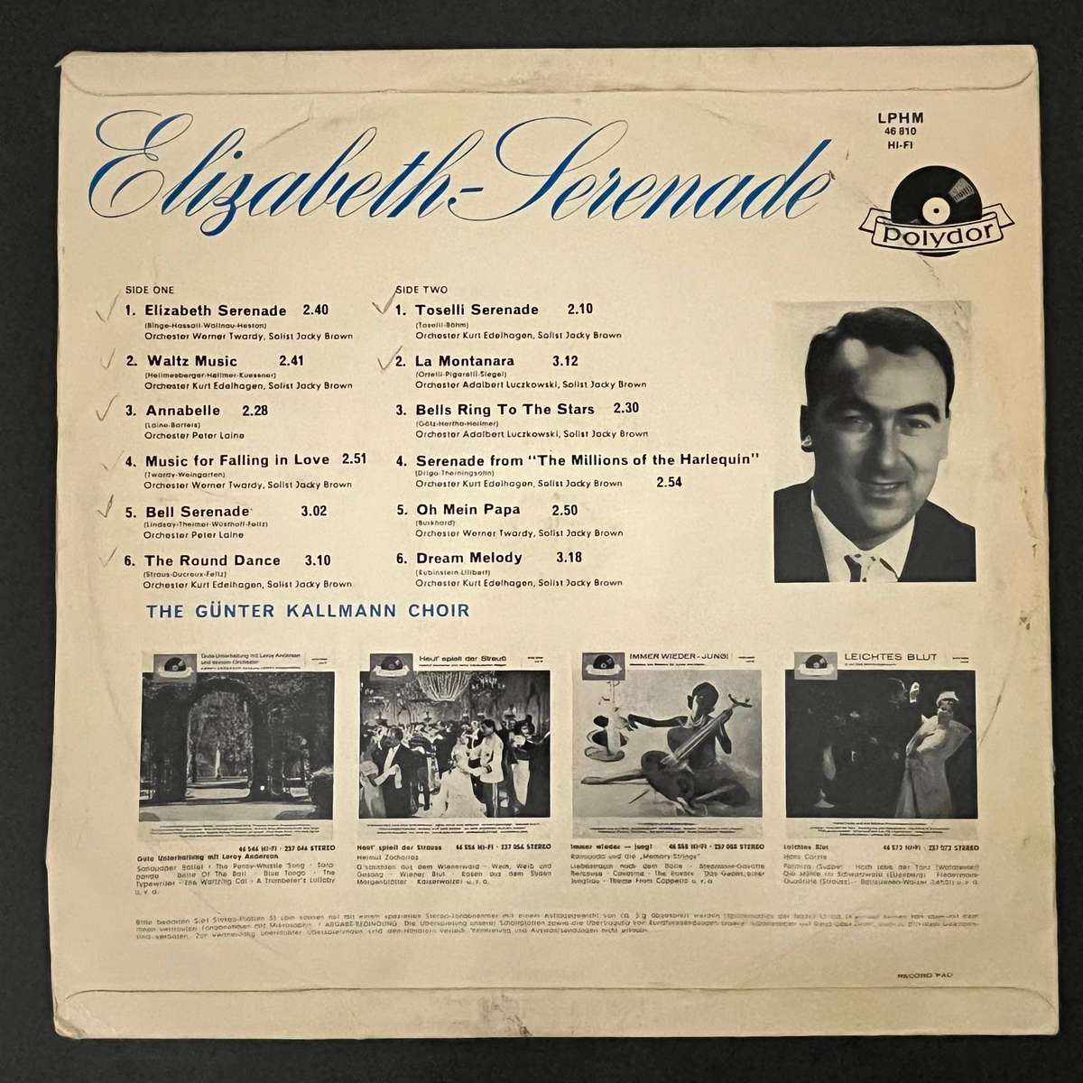 The Günter Kallmann Choir  Elisabeth-Serenade | Vinyl LP