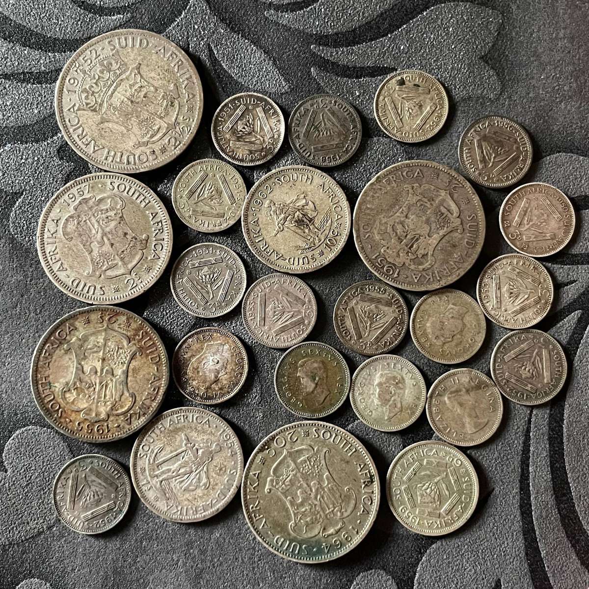  Union of SA Silver Coin Lot - 50% Silver