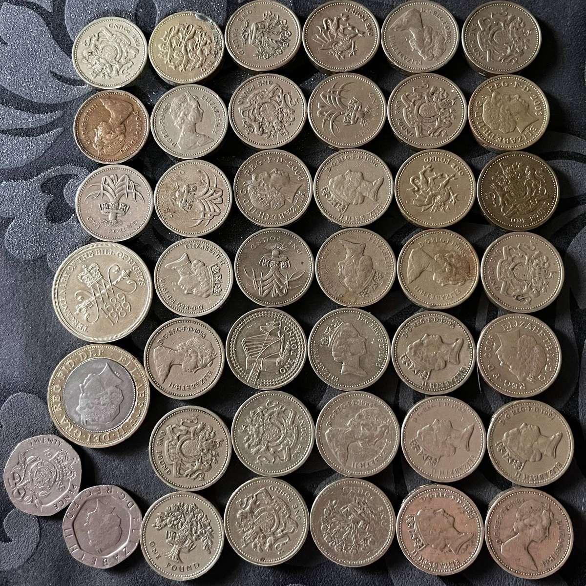  Great Britain  Old £1 Pound Coin Lot
