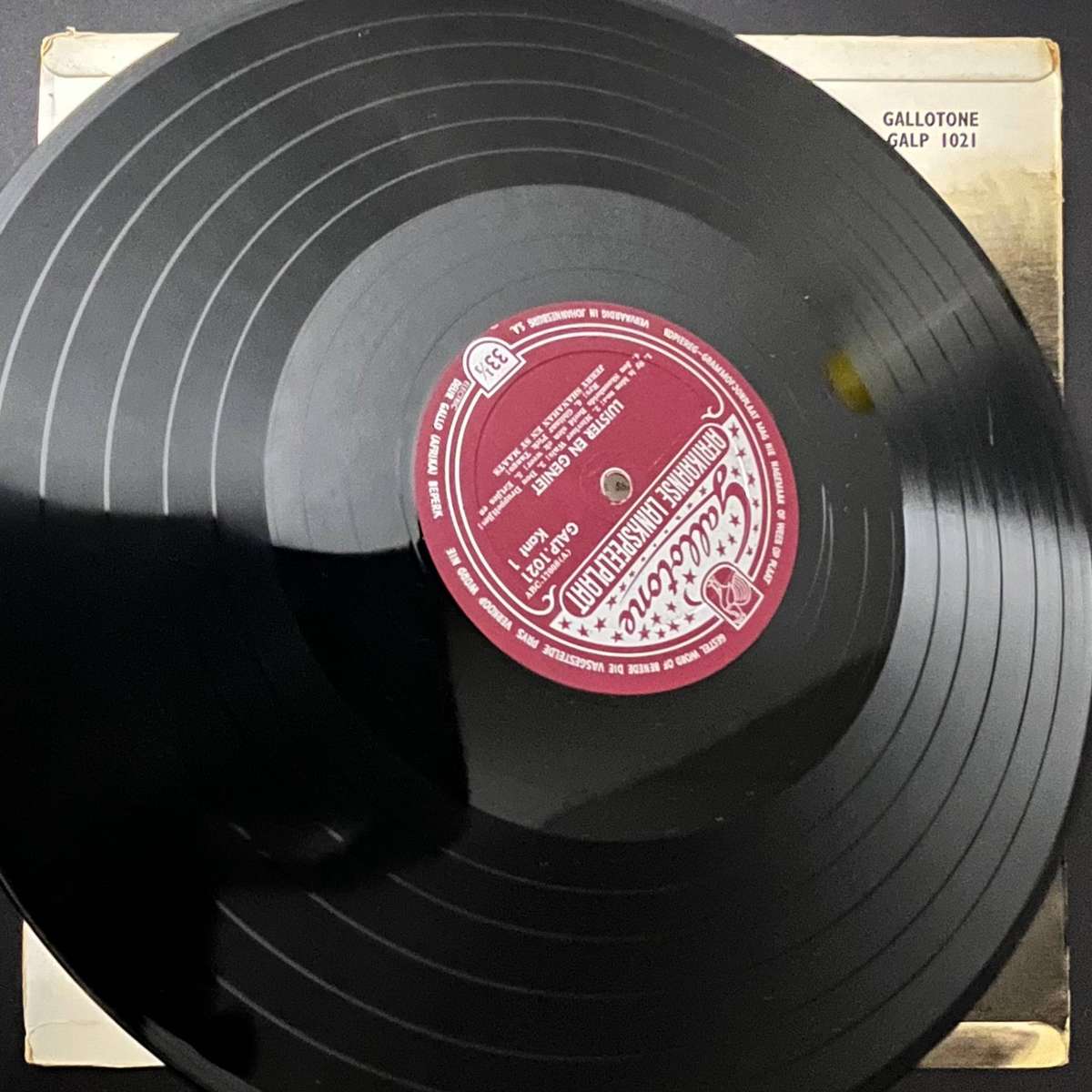 Jerry Shanahan & Sy Maats  Luister En Geniet | Vinyl LP