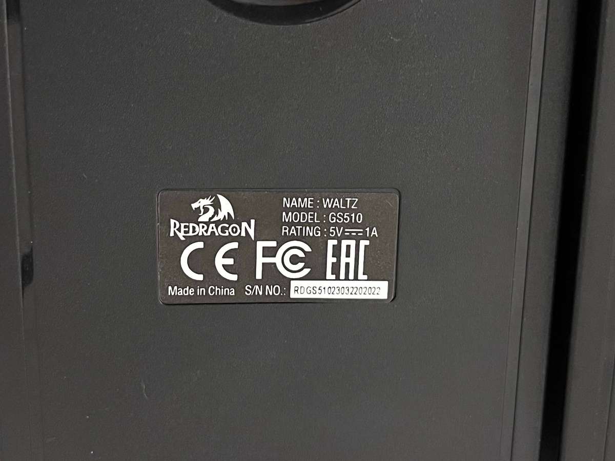 Redragon Waltz GS510 USB Desktop Speakers  Working Condition